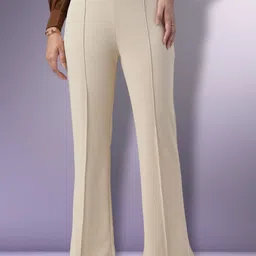 FITHUB Women Flared High-Rise Trousers-image-40