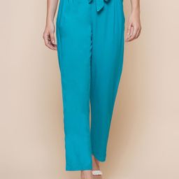 BAESD Women High-Rise Cropped Trousers-image-101