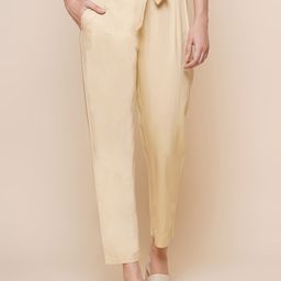 BAESD Women High-Rise Cropped Trousers-image-68