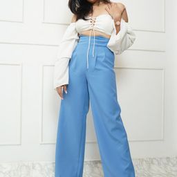 StyleAsh Women High-Rise Pleated Trousers-image-35