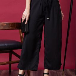 Globus Women Loose Fit High-Rise Cotton Trousers-picture-38