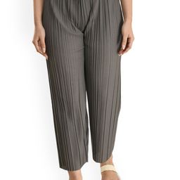 Gladly Women Striped Relaxed Loose Fit High-Rise Parallel Trousers-image-6
