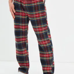 Trendyol Men Mid-Rise Checked Lounge Pants-27