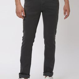 Mufti Slim Fit Mid Rise Trousers-image-34