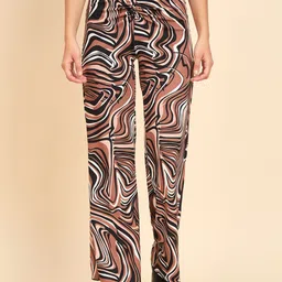 TANDUL Printed Original Regular Fit Mid-Rise Parallel Trousers-image-35