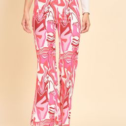 TANDUL Women Abstract Printed Mid Rise Original Trousers-image-60