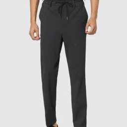 Celio Men Charcoal Grey Classic Trousers-image-96