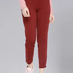 Dollar Missy Women Mid-Rise Relaxed Tapered Fit Wrinkle Free Trousers-image-97