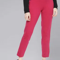 Dollar Missy Women Relaxed Wrinkle Free Mid-Rise Trousers-image-90