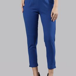 Femmora Women High-Rise Comfort Pleated Trousers-image-100