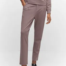 MANGO Women Pleated Trousers-image-69