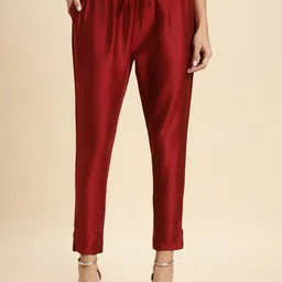 Rangita Women Relaxed Straight Leg Slim Fit Ethnic Trousers-image-17
