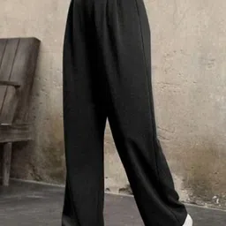 Next One Women Smart Straight Fit High-Rise Easy Wash Pleated Korean Pant-image-46