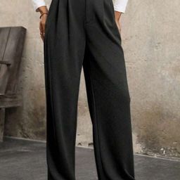 Next One Women Smart High-Rise Easy Wash Pleated Trousers-picture-10