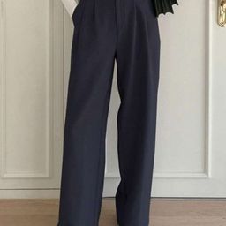 Next One Women Smart Loose Fit High-Rise Easy Wash Pleated Trousers-picture-39