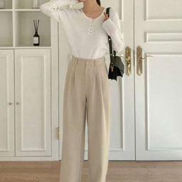 Next One Women Smart Loose Fit High-Rise Easy Wash Pleated Trousers-picture-16