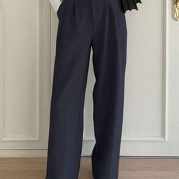 Next One Women Smart Loose Fit High-Rise Easy Wash Pleated Trousers-picture-38