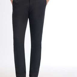 JADE BLUE Slim Fit Cotton Trouser-image-92