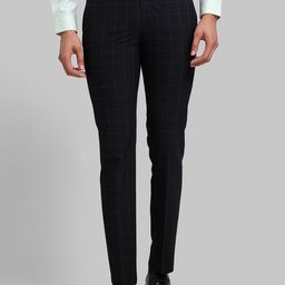 Park Avenue Men Mid Rise Checked Slim Fit Formal Trouser-image-25
