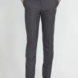 Arrow Slim Fit Mid-Rise Checked Patterned Twill Autoflex Formal Trousers-image-7