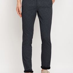 Duke Men Cotton Slim Fit Trousers-image-97