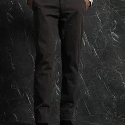 Breakbounce Grey Men Mid Rise Slim Fit Trousers-image-91