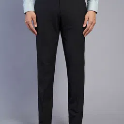 JB STUDIO Men Slim Fit Mid-Rise Formal Trousers-image-33