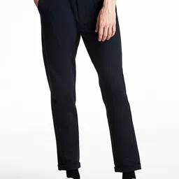 LINDBERGH Men Navy Blue Slim Fit Trousers-image-29