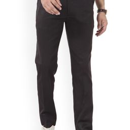 Vandnam Fabrics Men Black Smart Slim Fit Trousers-image-69