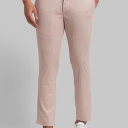 Parx Men Checked Slim Fit Trousers-image-41