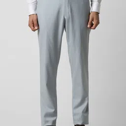 Van Heusen Men Mid-Rise Textured Slim Fit Formal Trousers-image-94