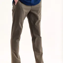 Red Flame Men Mid-Rise Cotton Slim Fit Trousers-image-91