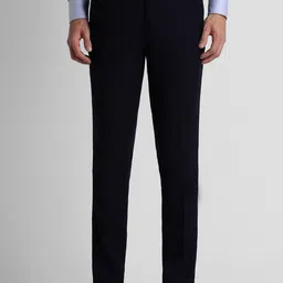 Peter England Elite Men Slim Fit Formal Trousers-image-61