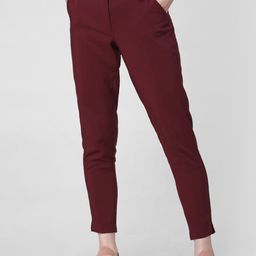 Vero Moda Women Maroon Slim Fit Trousers-30