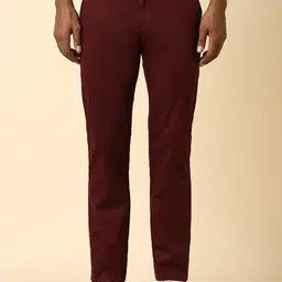 Allen Solly Men Slim Fit Mid-Rise Chinos Trousers-picture-24