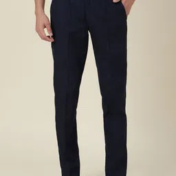 Fabindia Men Mid Rise Cotton Slim Fit Regular Trousers-image-20