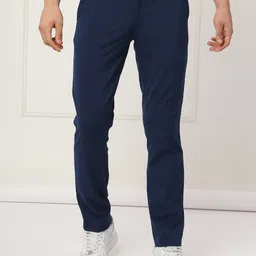 ONEMILE Men Smart Slim Fit Mid Rise Trousers-image-48