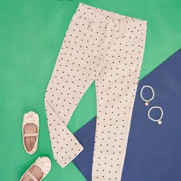 Pantaloons Junior Girls Polka Dot Printed Trousers-picture-19