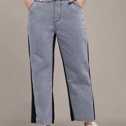 iki chic Women Colourblocked Regular Fit Mid-Rise Trousers-image-51