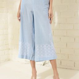 Fabindia Women Comfort Flared Culottes Trousers-image-86