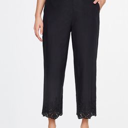 Global Desi Women Black Straight Fit Culottes Trousers-18