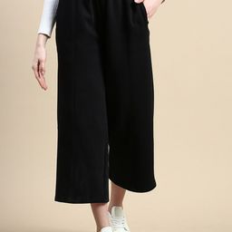 De Moza Women Loose Fit Culottes Trousers-image-49