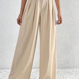 LULU & SKY Women Mid-Rise Pleated Parallel Trousers-picture-35
