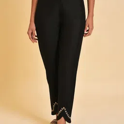 W Women Mid Rise Trousers-49