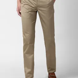 Peter England Casuals Men Beige Regular Formal Trousers-image-20