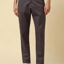 Allen Solly Men Mid-Rise Flat-Front Regular Fit Cotton Casual Trousers-image-49