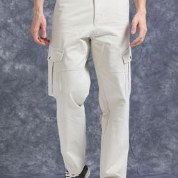 The Roadster Lifestyle Co Relaxed Fit Cotton Cargo Trousers-image-71