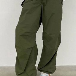 LULU & SKY Women Loose Fit Mid-Rise Plain Trousers-image-74