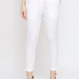 Ethnicity Women White Trousers-picture-50