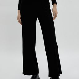 Koton Women Self Design Ribbed Trousers-image-94